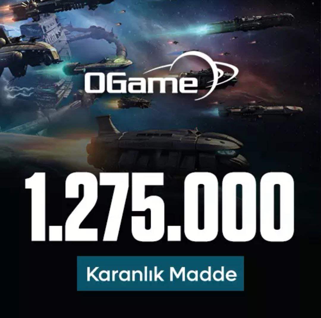 OGame 1.275.000 Karanlık Madde (KM)
